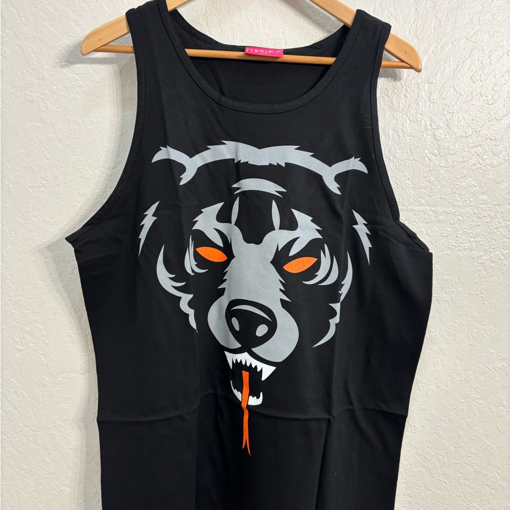 Mishka Oversize Death Adders Tank Top - Black / Gray / Orange
